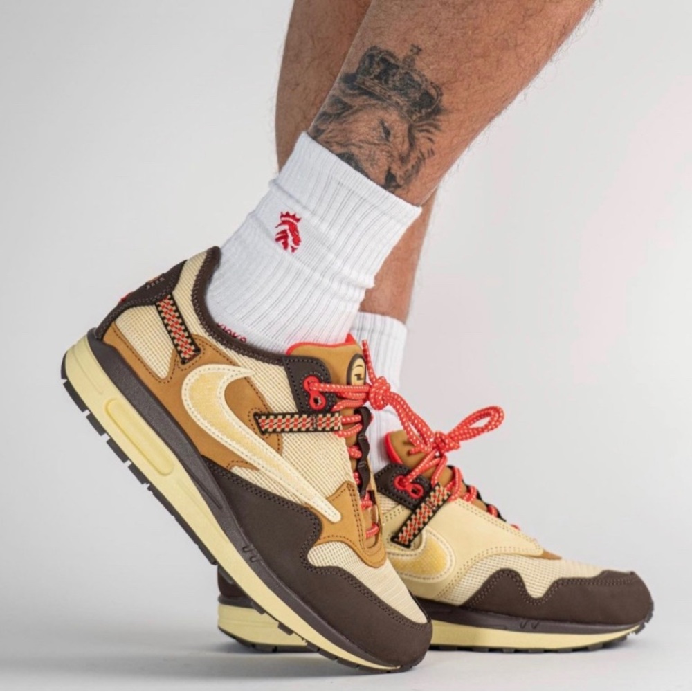 NEW Travis Scott x Nike AirMax 1 Baroque Brown Size 11 Men - Picture 14 of 15